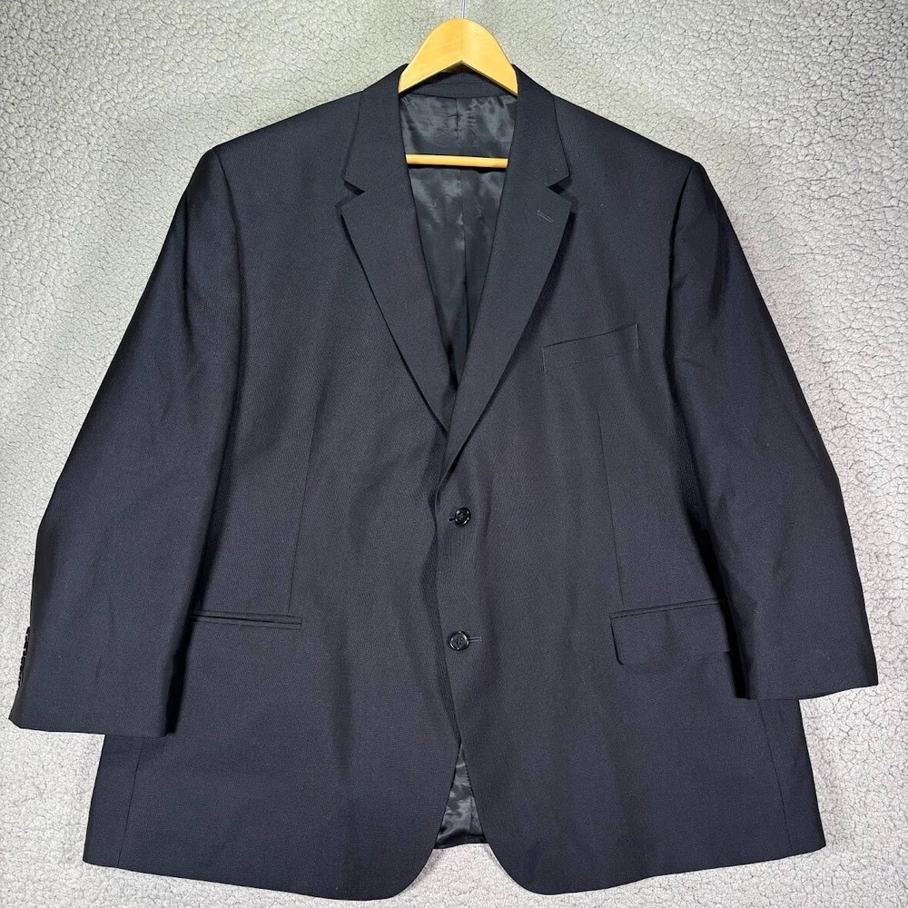 Michael Kors Men's Blazer Size 50 Regular Navy Blue 50R 2 Button Sports Jacket